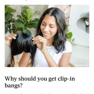 Luxy clip in bangs